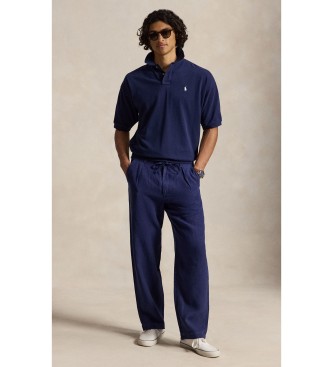 Polo Ralph Lauren Lateef Relaxed Fit navy linen trousers