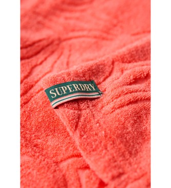 Superdry Country Club skjorte i frottéstof i koral