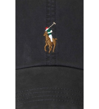 Polo Ralph Lauren Cappello con visiera in twill di cotone nero