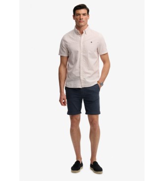 Superdry Classic Seersucker skjorte, lyserød