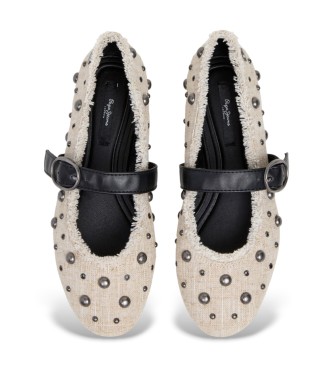 Pepe Jeans Charlotte Studs sko, knækket hvid
