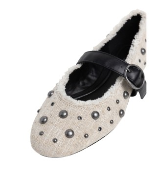 Pepe Jeans Charlotte Studs sko, knækket hvid