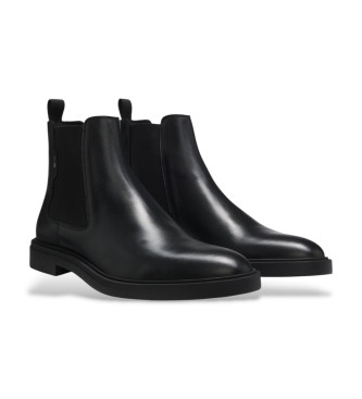BOSS Bottines en cuir Calev noir