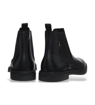 BOSS Bottines en cuir Calev noir