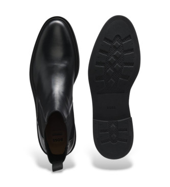 BOSS Bottines en cuir Calev noir