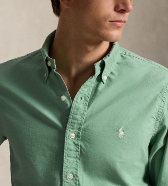 Polo Ralph Lauren Custom Fit Oxfordhemd, garngefärbt, grün