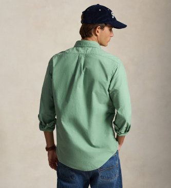 Polo Ralph Lauren Custom Fit Oxfordhemd, garngefärbt, grün