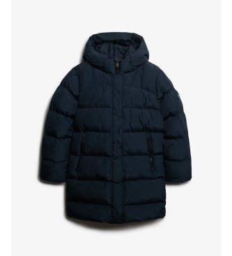 Superdry Hooded Sports Puffer Jacke marineblau