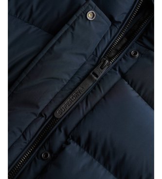 Superdry Hooded Sports Puffer Jacke marineblau
