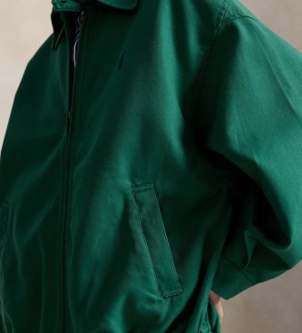 Polo Ralph Lauren Übergroße Cortavientos-Jacke aus Baumwolle, grün