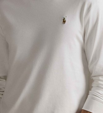 Polo Ralph Lauren Maglietta di cotone Custom Slim Fit bianca