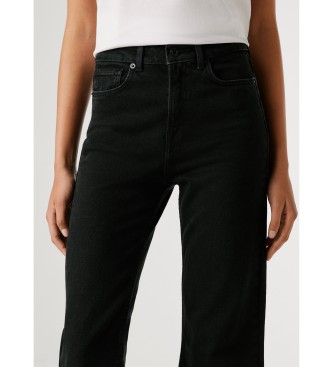 Pepe Jeans Byxor Flare Willa svart