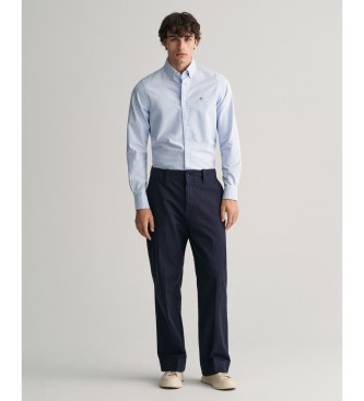 Gant Oxfordskjorta Slim Fit stretch blå