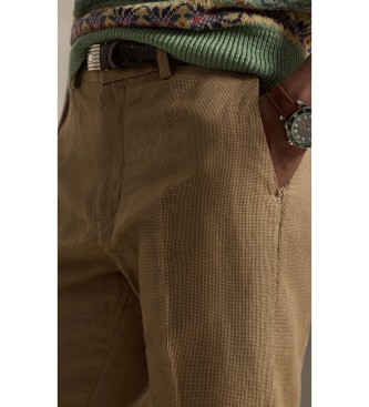 Polo Ralph Lauren Pantalon en coton et lin Classic Fit beige