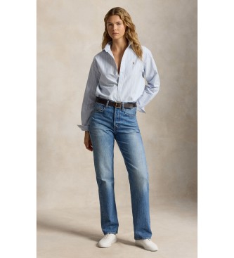 Polo Ralph Lauren Oxfordskjorte i bomuld Relaxed Fit blå