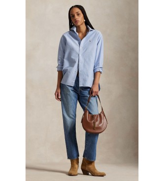 Polo Ralph Lauren L'iconica camicia oxford Relaxed Fit blu