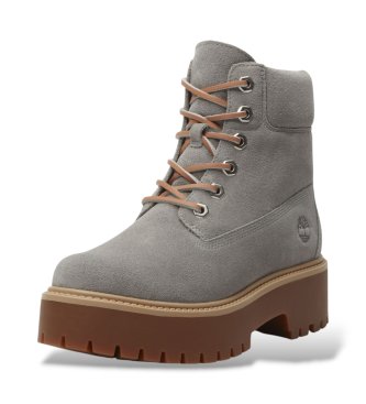 Timberland Botas de pele Stone Street cinza