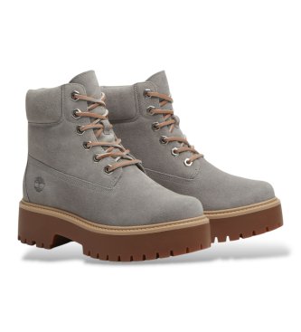 Timberland Botas de pele Stone Street cinza