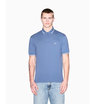 A|X Armani Exchange Polo Basic niebieskie