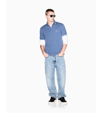 A|X Armani Exchange Polo Basic niebieskie