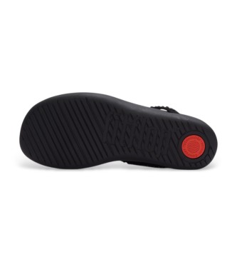 Fitflop Sandały Solay Mixed-Crystal Toe czarne