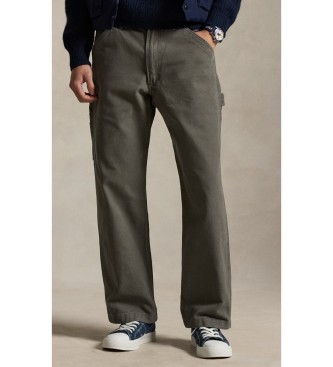 Polo Ralph Lauren Calça de carpinteiro de lona da Polo cinzenta