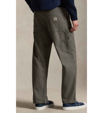 Polo Ralph Lauren Calça de carpinteiro de lona da Polo cinzenta