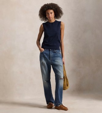 Polo Ralph Lauren Mouwloze trui marineblauw