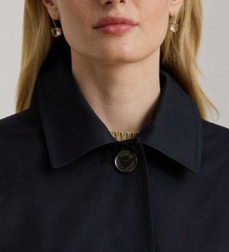 Lauren Ralph Lauren Casaco escocês de mistura de algodão marinho