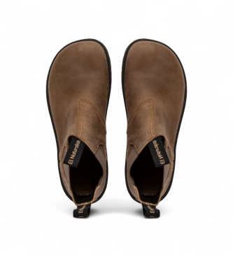 El Naturalista Leren enkellaarsjes N5262 beige