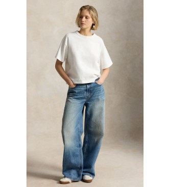 Polo Ralph Lauren Jeansy z szeroką nogawką i luźnym krojem niebieskie