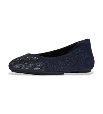 Fitflop Navy Delicato Crystal ballet flats