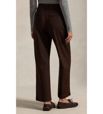 Polo Ralph Lauren Pantalon chino jambe large marron