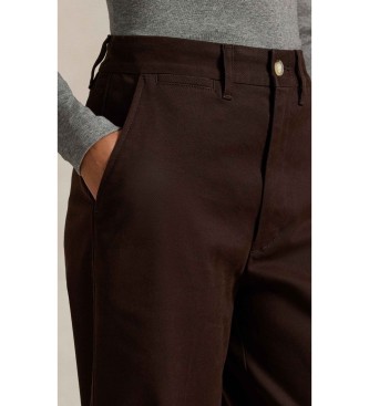 Polo Ralph Lauren Pantalon chino jambe large marron