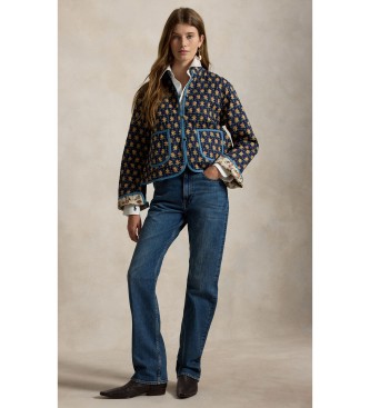 Polo Ralph Lauren Casaco reversível acolchoado de algodão marinho