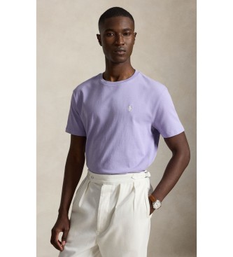 Polo Ralph Lauren Strick-T-Shirt Classic Fit Lila