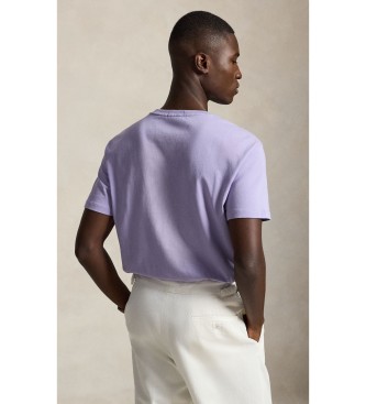 Polo Ralph Lauren Strick-T-Shirt Classic Fit Lila