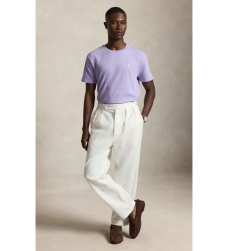 Polo Ralph Lauren Strick-T-Shirt Classic Fit Lila