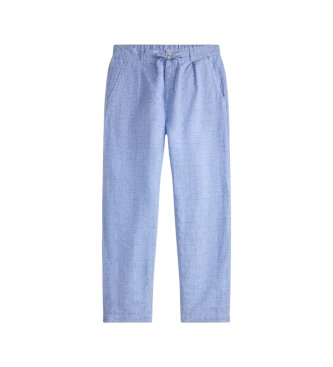 Polo Ralph Lauren Blue Lateef Linen Relaxed Fit Pants
