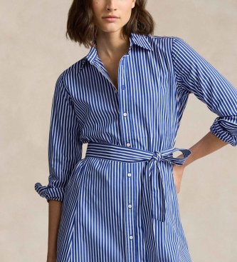 Polo Ralph Lauren Robe Chemisier bleue