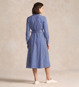 Polo Ralph Lauren Robe Chemisier bleue