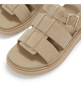 Fitflop Sandálias de pele Gen Fisherman marrom