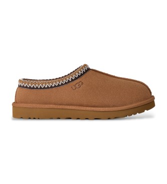 UGG Tasman II Brown Leather Slippers