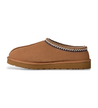 UGG Tasman II Brown Leather Slippers
