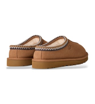 UGG Tasman II Brown Leather Slippers