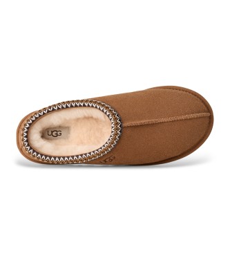 UGG Tasman II Brown Leather Slippers