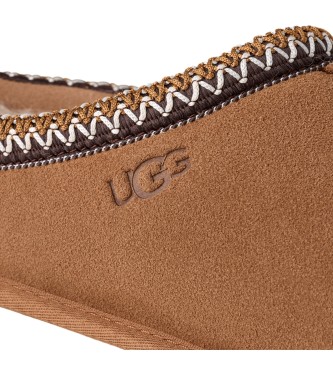 UGG Tasman II Brown Leather Slippers