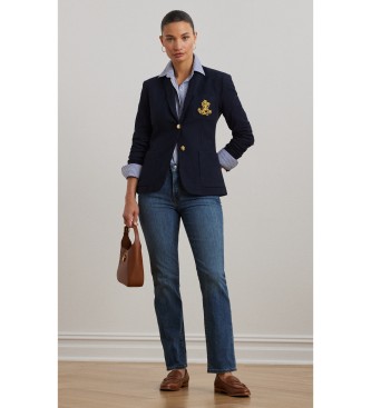 Lauren Ralph Lauren Blazer en jacquard torsadé marine