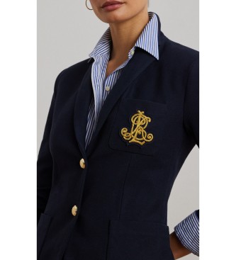 Lauren Ralph Lauren Blazer en jacquard torsadé marine