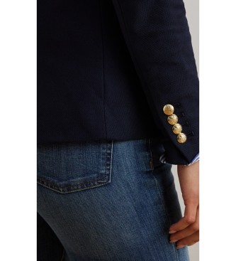 Lauren Ralph Lauren Blazer en jacquard torsadé marine